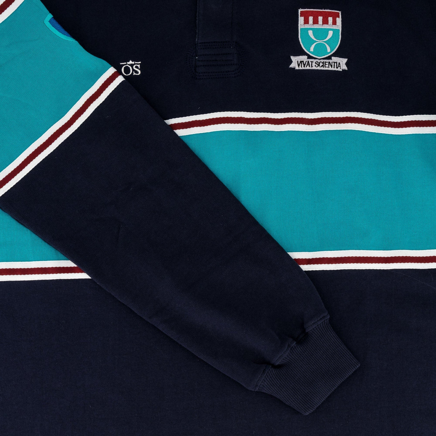 Stellenberg Rugby Jersey: Premium Long Sleeve, Durable Cotton, SB Blue, Old School