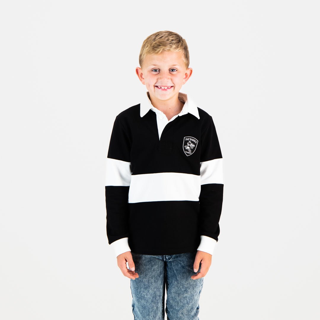 Sharks Kids Long Sleeve Polo Jersey: Classic Style, Ultimate Comfort