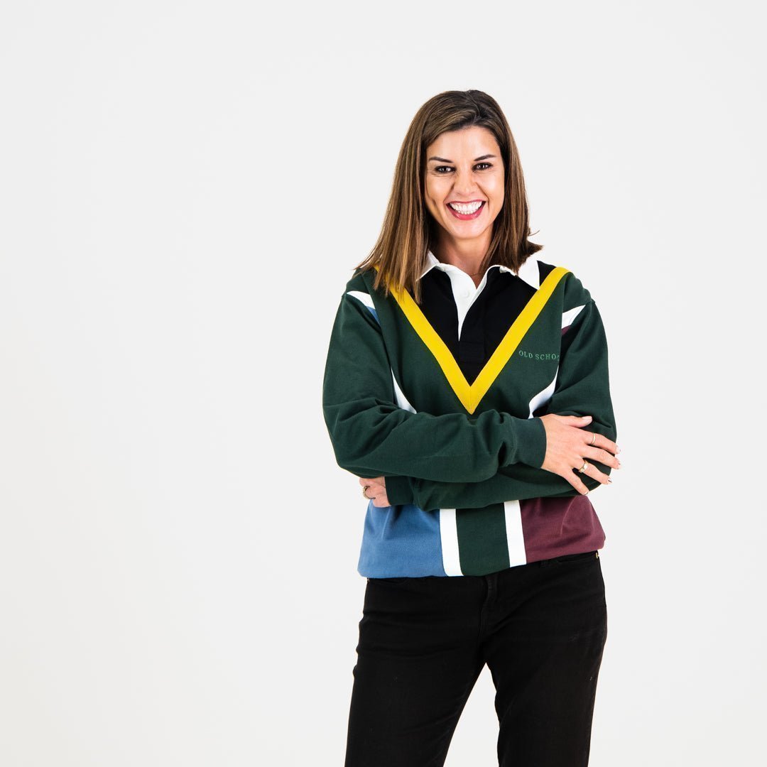 Premium South African Rugby Jersey: Green & Gold Heavyweight Cotton Comfort