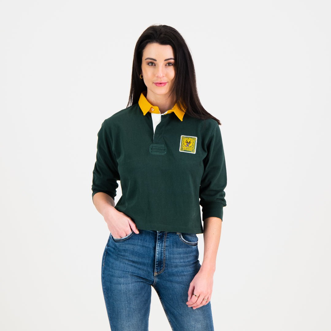 Classic South African Supporters 3/4 Sleeve Rugby Jersey - Premium Cotton Design