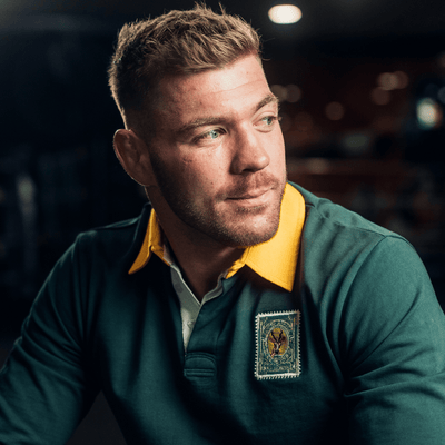 South African Rugby Supporters Long Sleeve Jersey - Classic Green Gold Edition