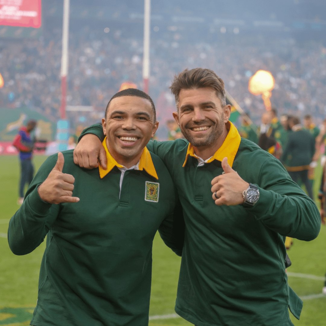 South African Rugby Supporters Long Sleeve Jersey - Classic Green Gold Edition
