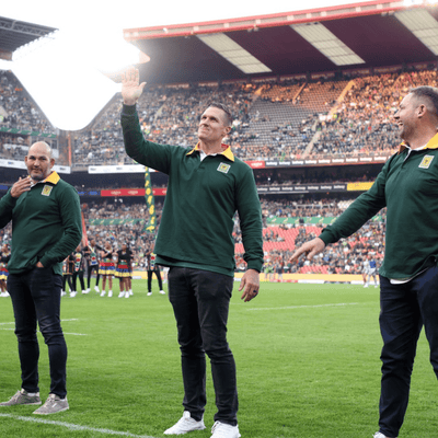 South African Rugby Supporters Long Sleeve Jersey - Classic Green Gold Edition