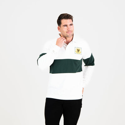 Premium Cotton South African Rugby Supporters Long Sleeve Jersey White