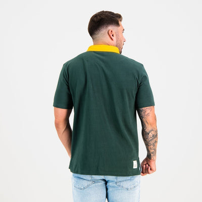 Classic South African Supporters Rugby Jersey - Pure Cotton, Green & Gold Fanwear