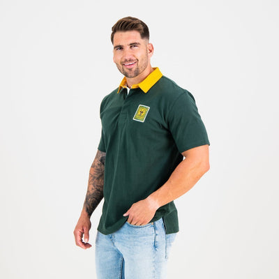 Classic South African Supporters Rugby Jersey - Pure Cotton, Green & Gold Fanwear