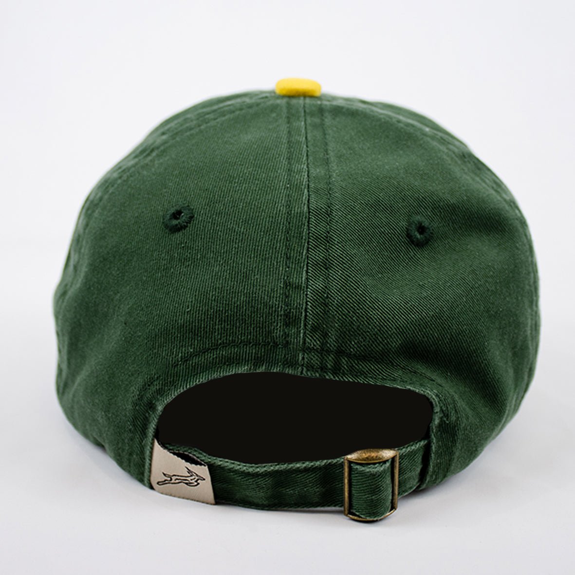 Springboks Two-Tone Dad Cap: Embroidered Rugby Ball, Adjustable Cotton Twill Design