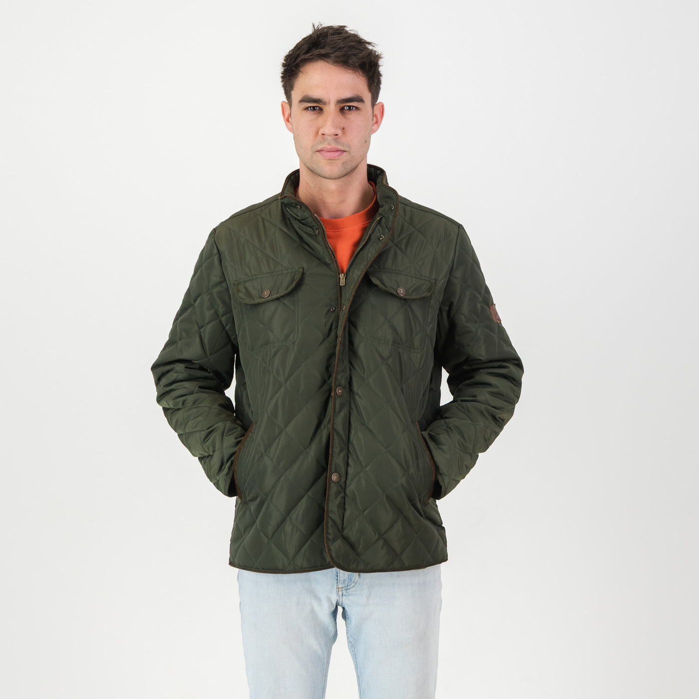Springboks Forest Green Barbour Style Quilted Jacket: Warm, Durable, Classic Design