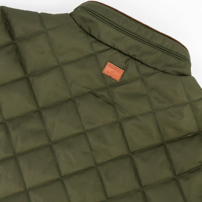 Springboks Forest Green Barbour Style Quilted Jacket: Warm, Durable, Classic Design
