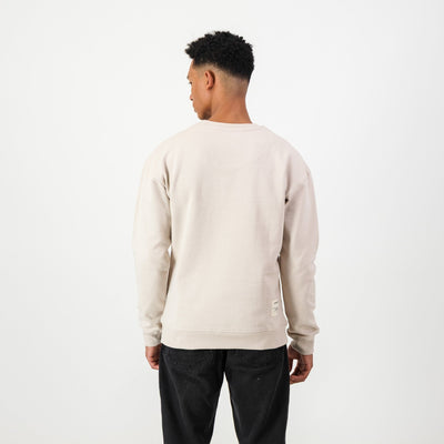 Springboks Colour Pop Ivory Sweatshirt: Premium Cotton Terry, Embroidered Rugby Fan Gear