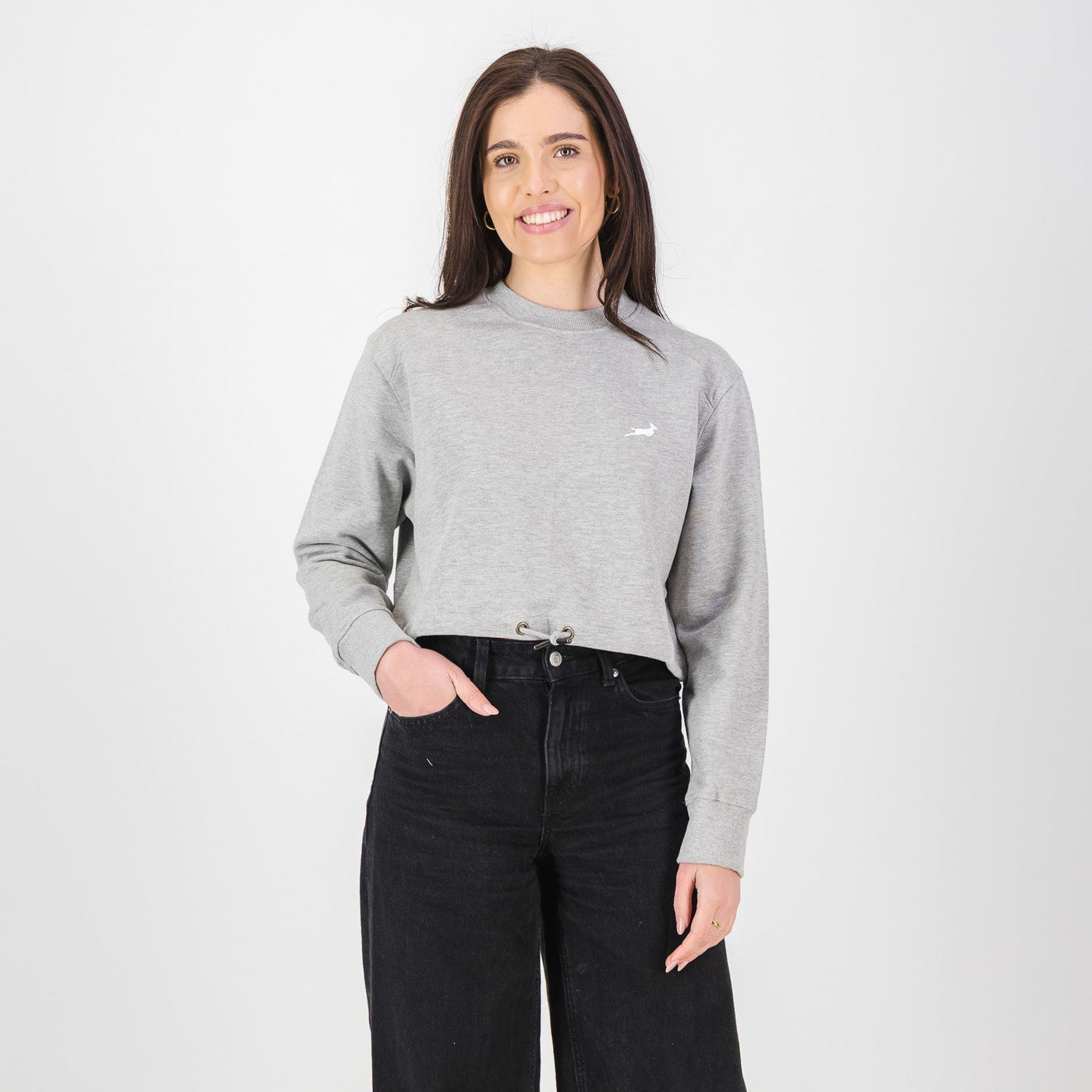 Springboks Women's Premium Cropped Crewneck Sweatshirt - Soft French Terry Comfort