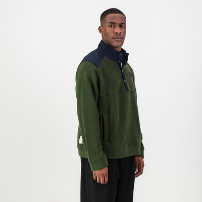 Springboks Rugby Fleece Quarter Button Pullover - Warm, Iconic, Comfortable Fan Gear