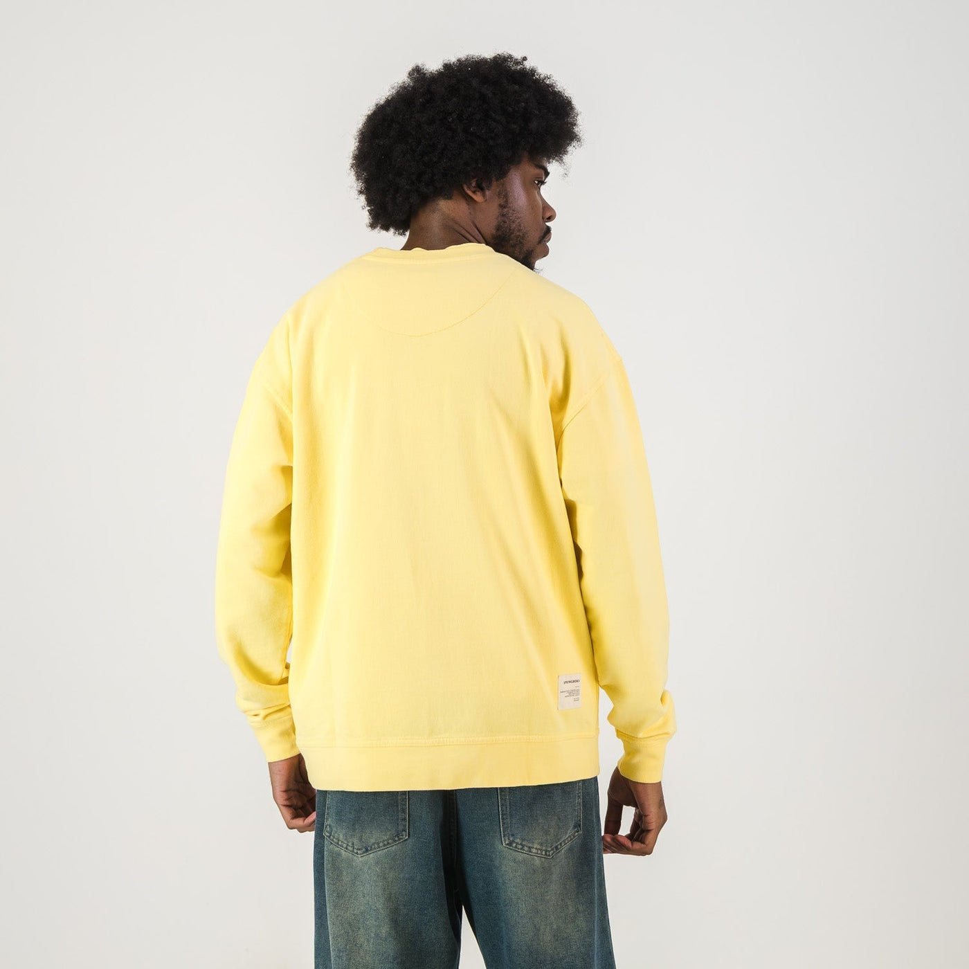 Authentic Springboks Sunshine Yellow Crewneck Sweatshirt Soft French Terry Embroidered Logo