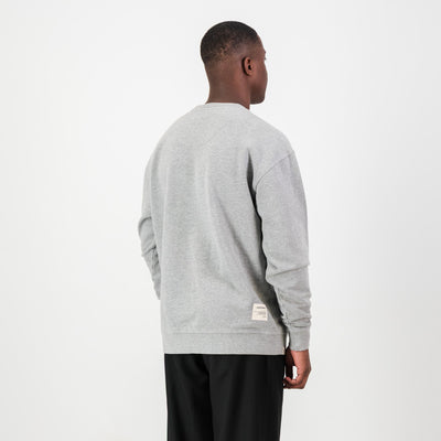 Premium Springboks HS Small Logo Light Grey Melange Crew Sweatshirt
