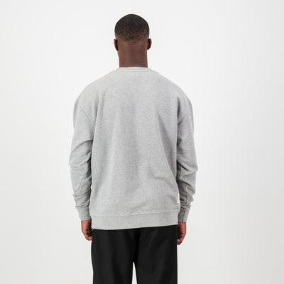 Premium Springboks HS Small Logo Light Grey Melange Crew Sweatshirt