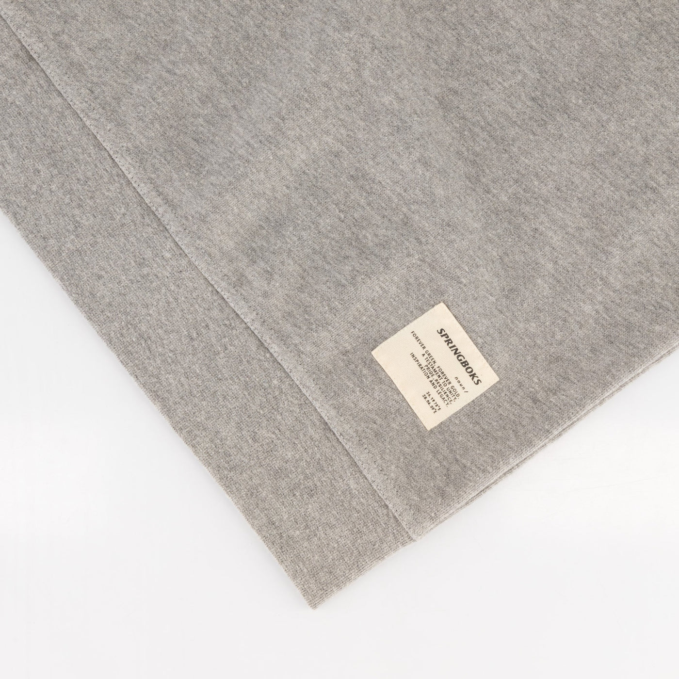 Premium Springboks HS Small Logo Light Grey Melange Crew Sweatshirt