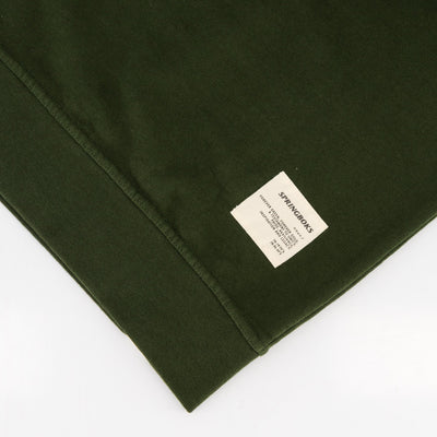 Springboks Rugby Military Olive Crewneck Sweatshirt - Ultra-Soft French Terry Embroidered Logo