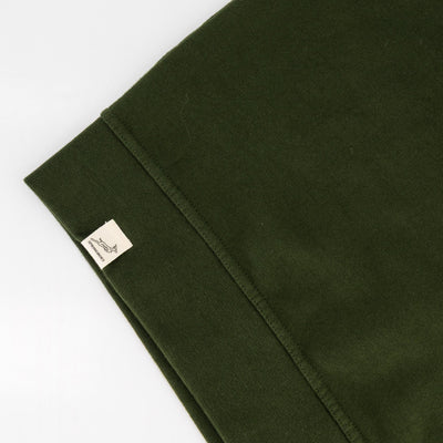 Springboks Rugby Military Olive Crewneck Sweatshirt - Ultra-Soft French Terry Embroidered Logo