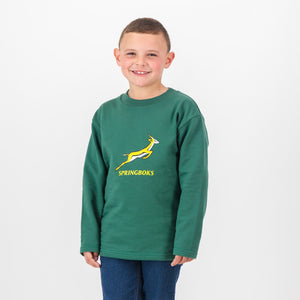 Cozy Springboks Kids OS Green Fleece Sweatshirt: Soft, Warm, Iconic Rugby Fanwear