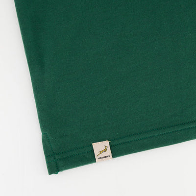 Springboks Kids Bokkies Fleece Sweatshirt: Cozy Green Crewneck for Young Rugby Fans