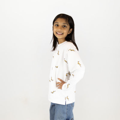 Official Springboks Kids White Fleece Sweatshirt - Warm Rugby Spirit Gear