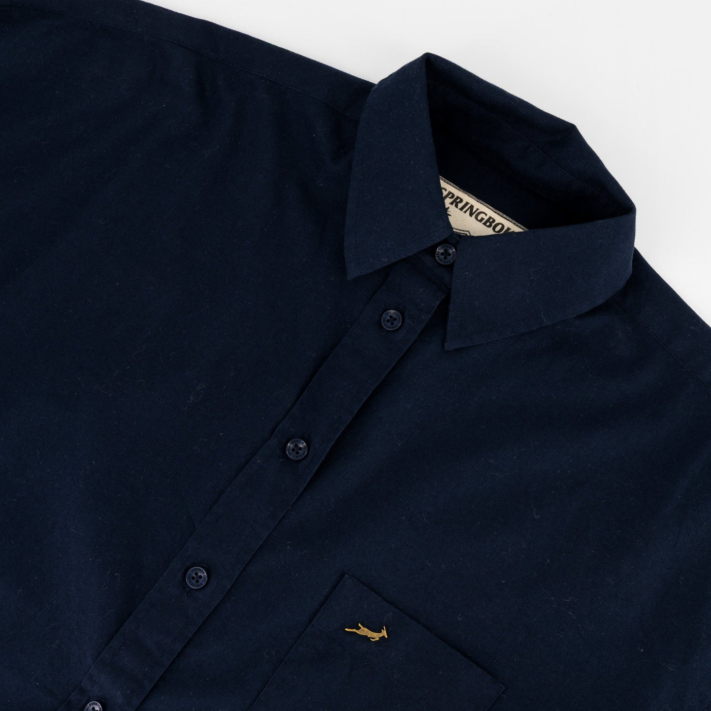Classic Navy Springboks Ladies Oxford Shirt: Relaxed Fit, Versatile Style, Premium Comfort