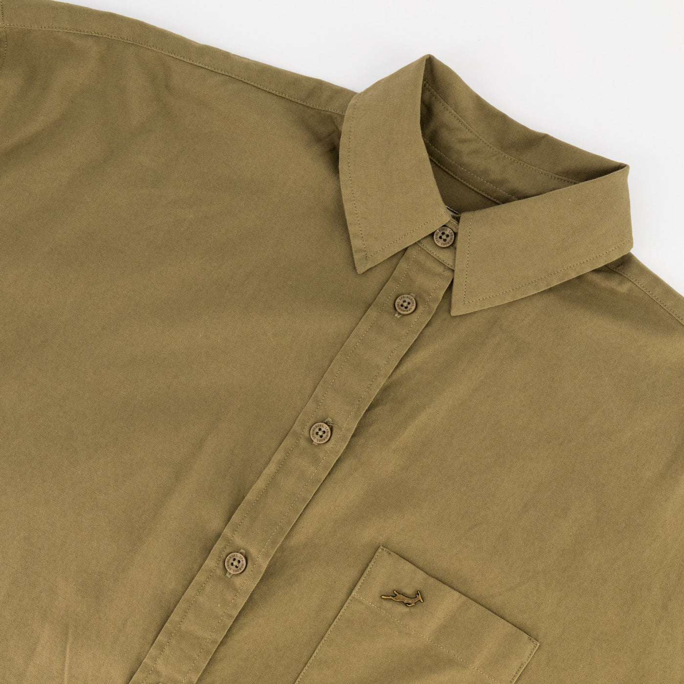 Springboks Women's Classic Taupe Oxford Shirt: Relaxed Fit, Versatile Style