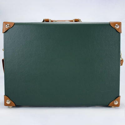 Premium Springboks Hard Shell Laptop Bag - Vintage Green PU Leather