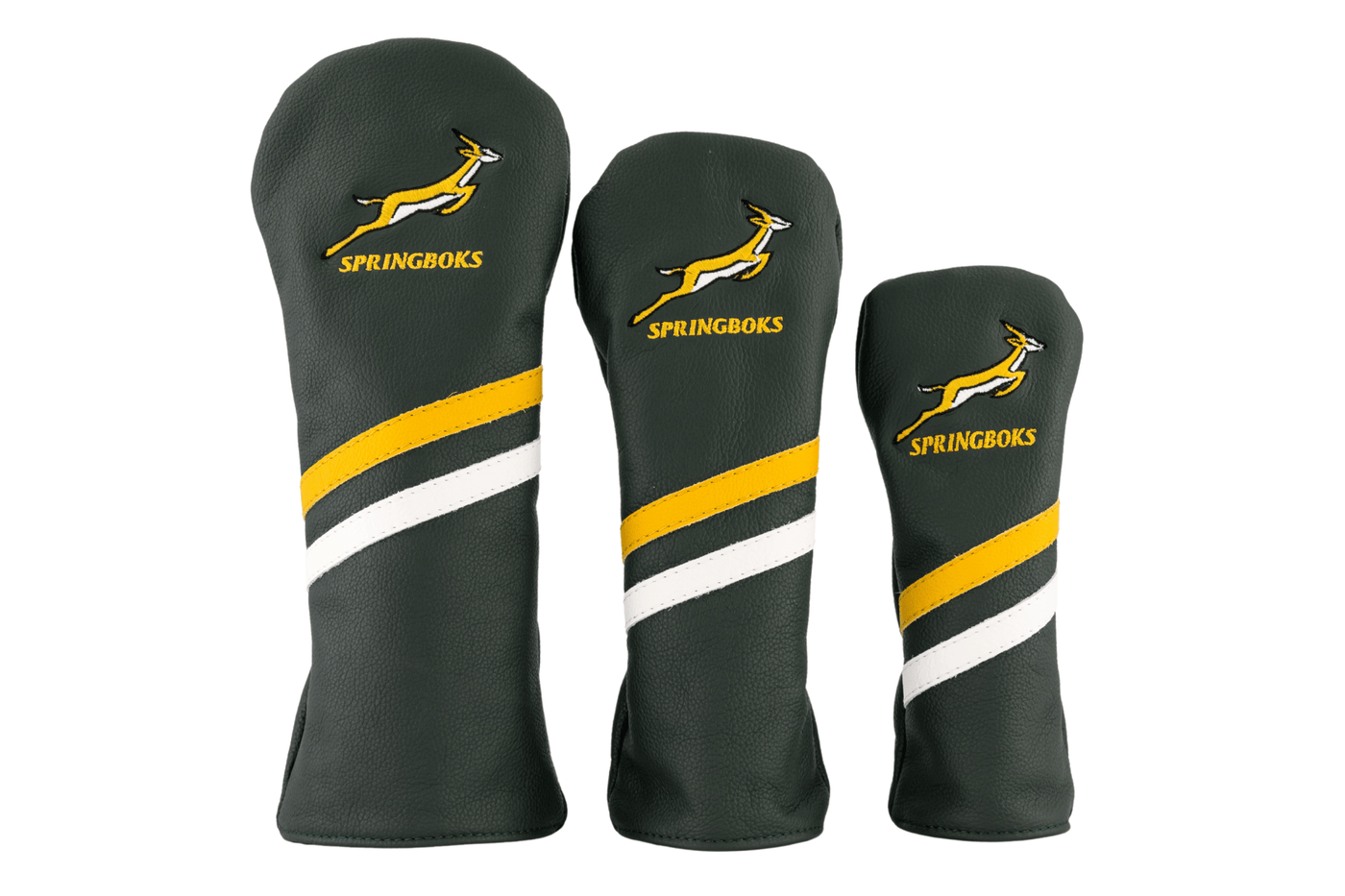 Premium Springbok Leather Golf Driver Headcover - Durable Green, Fan Edition