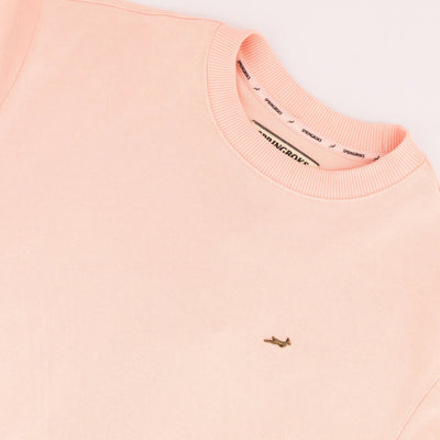Springboks Ladies Rose Quartz Metal Rivet Crew Sweatshirt - Premium Cotton Comfort