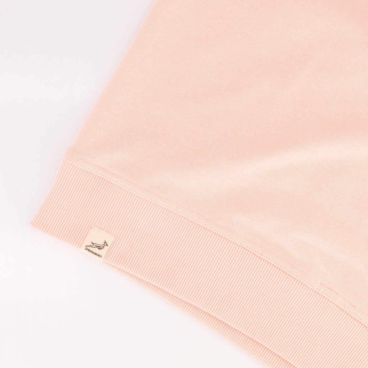 Springboks Ladies Rose Quartz Metal Rivet Crew Sweatshirt - Premium Cotton Comfort