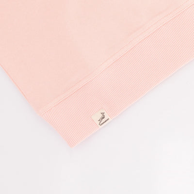 Springboks Ladies Rose Quartz Metal Rivet Crew Sweatshirt - Soft French Terry