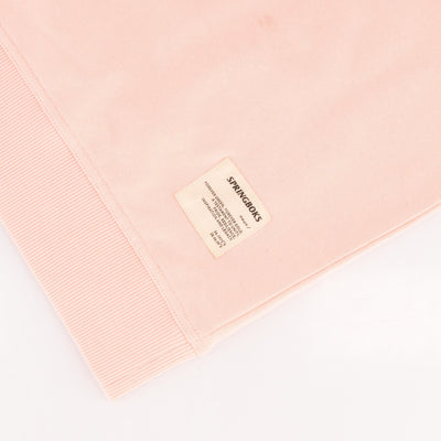 Springboks Ladies Rose Quartz Metal Rivet Crew Sweatshirt - Soft French Terry