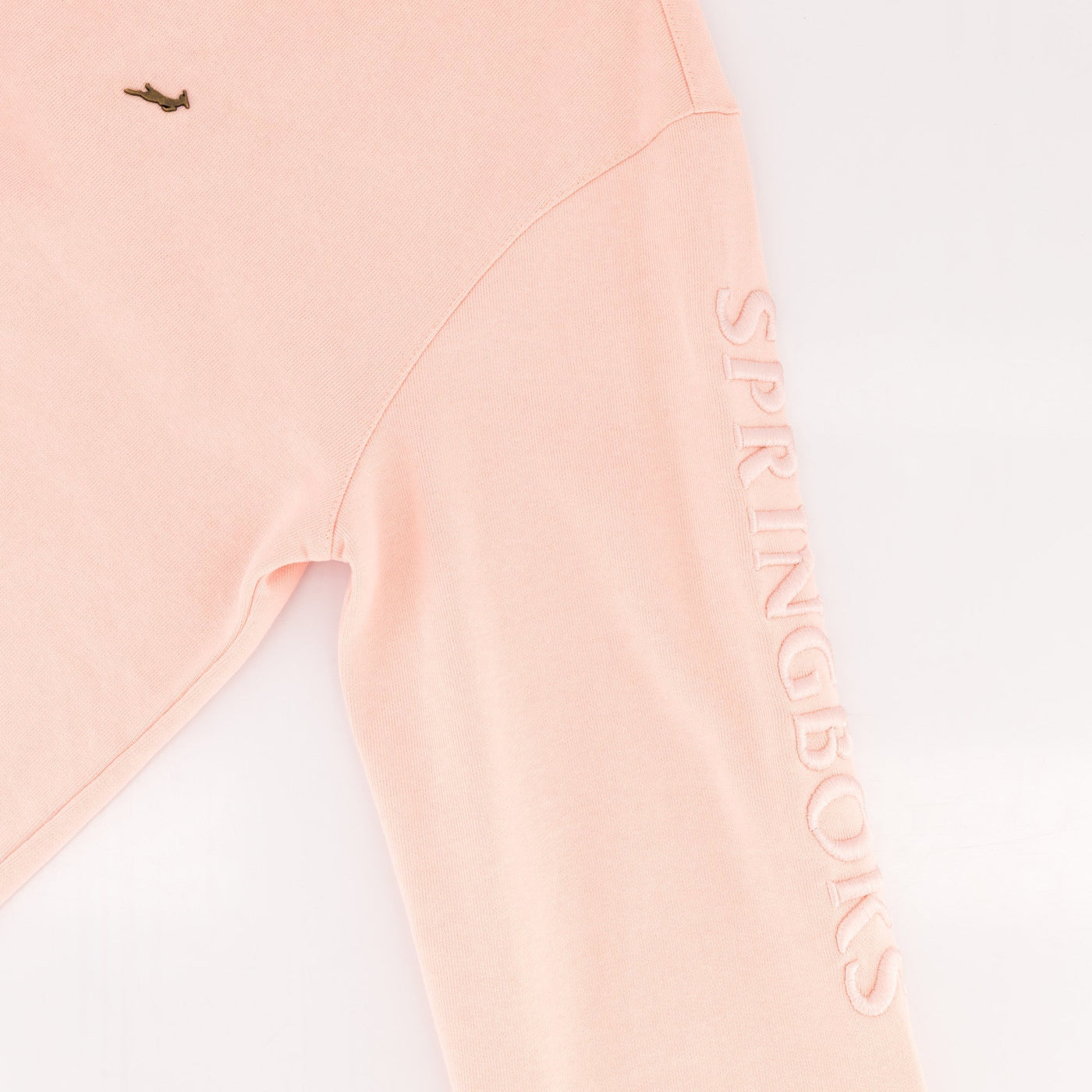 Springboks Ladies Rose Quartz Metal Rivet Crew Sweatshirt - Premium Cotton Comfort
