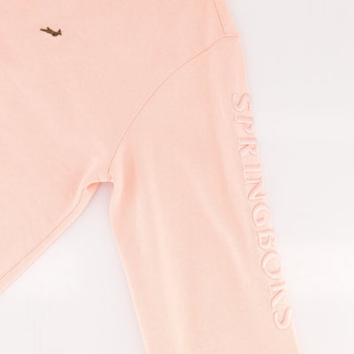 Springboks Ladies Rose Quartz Metal Rivet Crew Sweatshirt - Premium Cotton Comfort