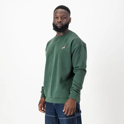 Springboks Rugby National Badge Crew Neck Sweatshirt - OS Green Comfort