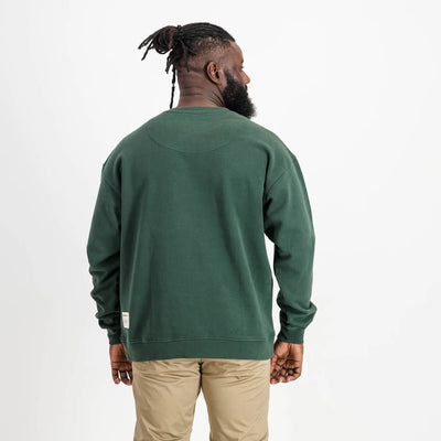 Springboks Rugby National Badge Crew Neck Sweatshirt - OS Green Comfort