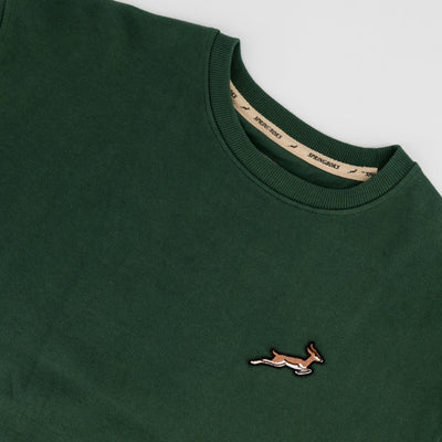 Springboks Rugby National Badge Crew Neck Sweatshirt - OS Green Comfort