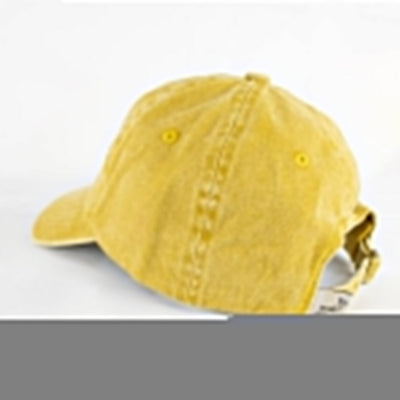 Springboks Natural Embroidered Dad Cap, Mustard Washed Twill, Adjustable, Iconic Rugby Gear