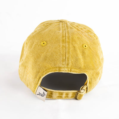Springboks Rugby Fan Natural Embroidered Dad Cap - Mustard Yellow, Adjustable