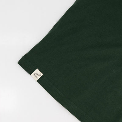 Springboks Rugby Pop Badge Boxy Crew Tee, Heavy Cotton, Loose Fit, OS Green
