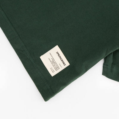 Springboks Rugby Pop Badge Ladies Boxy Crew Tee - OS Green Fan Apparel