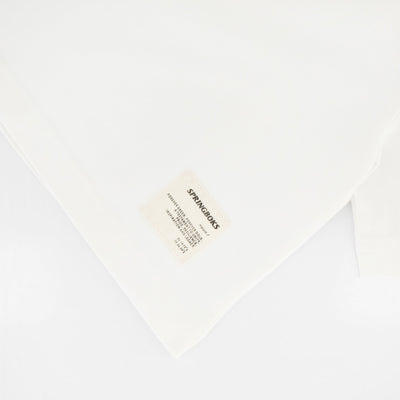 Springboks Ladies Boxy Crew Tee: White Cropped Cotton Rugby Fan Top