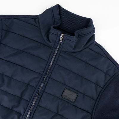 Official Springboks Navy Quilted Knit Shell Jacket: Warm, Durable, Performance-Ready Fan Gear