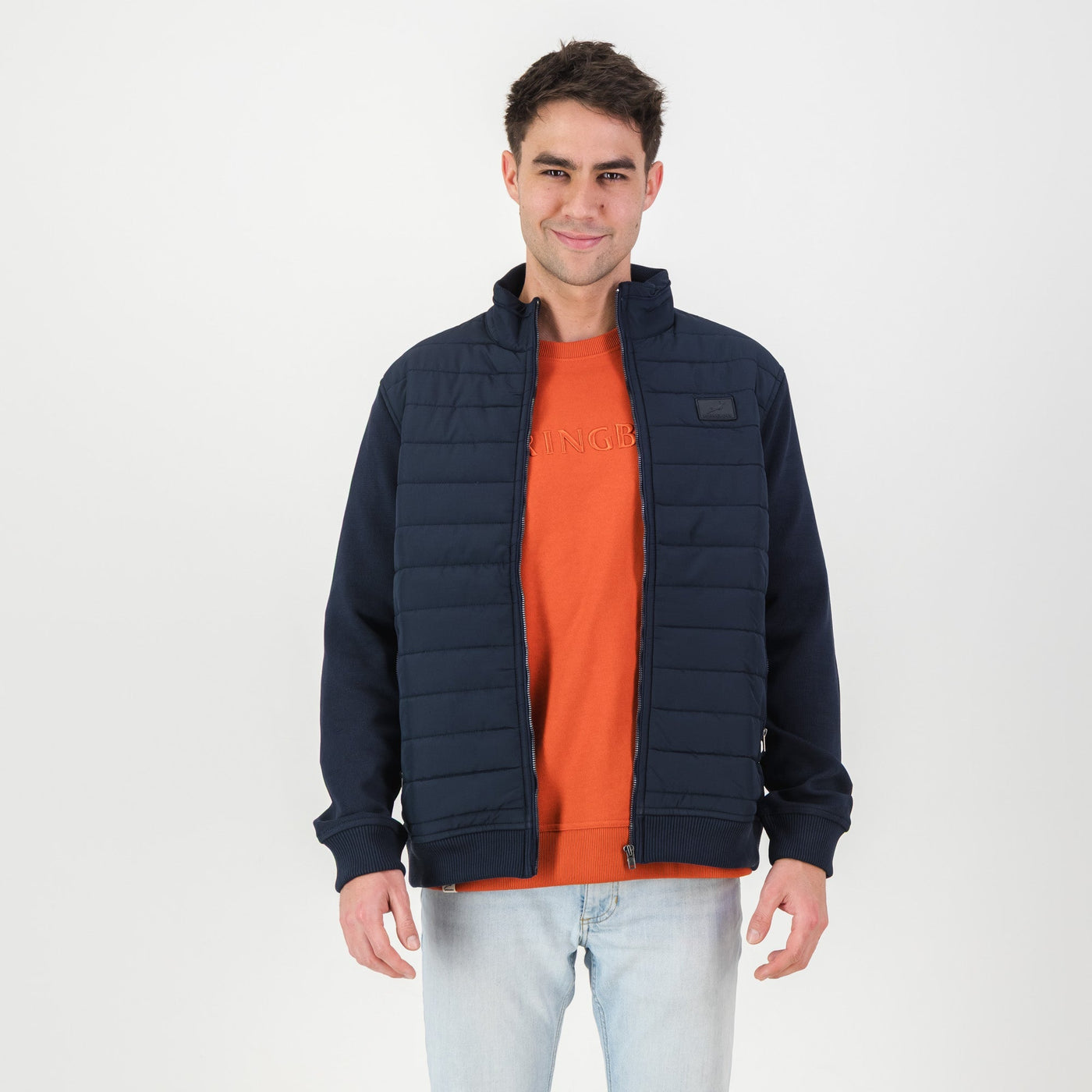 Official Springboks Navy Quilted Knit Shell Jacket: Warm, Durable, Performance-Ready Fan Gear