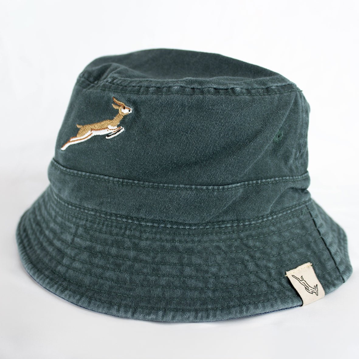Springboks Reversible Cotton Twill Bucket Hat - Green & Navy Fan Gear