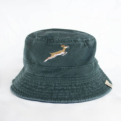 Springboks Reversible Cotton Twill Bucket Hat - Green & Navy Fan Gear