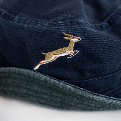 Springboks Reversible Cotton Twill Bucket Hat - Green & Navy Fan Gear
