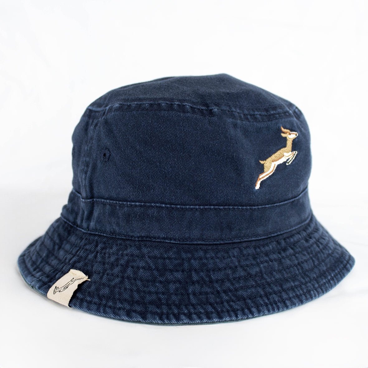 Springboks Reversible Cotton Twill Bucket Hat - Green & Navy Fan Gear