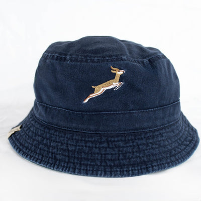 Springboks Reversible Cotton Twill Bucket Hat - Green & Navy Fan Gear
